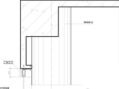 幕墙结构节点 上沿埋板 安装节点 施工图