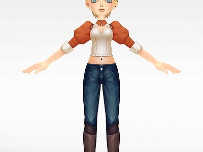 现代娱乐器材 QQ飞车游戏人物