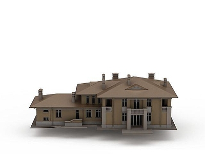 现代其他景观小品 别墅建筑