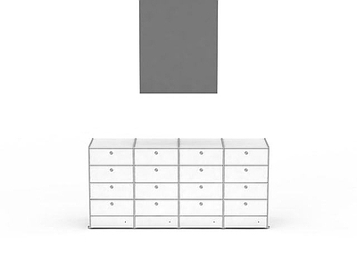 现代衣柜 白色柜子