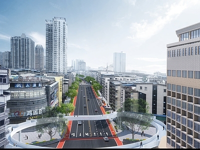 现代商业景观 城市更新 街区一体化 城市主路改造 人行道商业街改造 建筑外立面改造