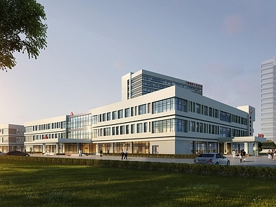 现代极简医院建筑 现代综合楼 门诊楼 施工图