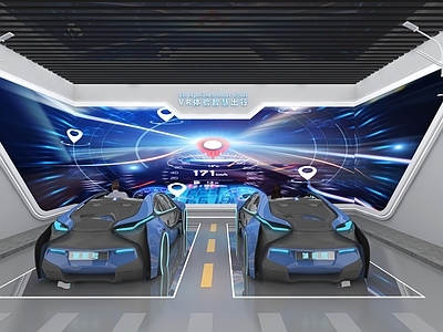 现代科技展厅 现代工业汽车展厅 vr汽车体验