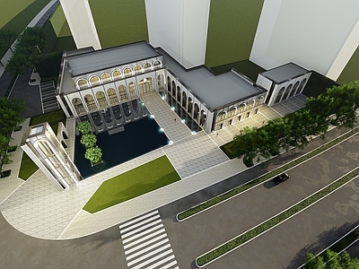 现代售楼处建筑 售楼处