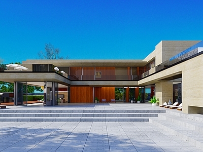 现代其他建筑外观 现代极简自建外观