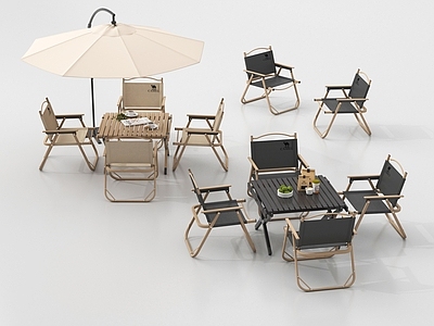 现代户外桌椅 现代户外桌椅 户外桌椅组合 露营桌椅 折叠桌椅 遮阳伞