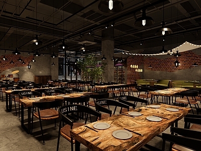 现代工业烧烤烤肉店 烧烤店 工业风烧烤店 烤肉店 叙利亚风餐厅 工业风餐厅