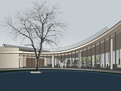 现代小公建 展示建筑 示范区 坡屋面