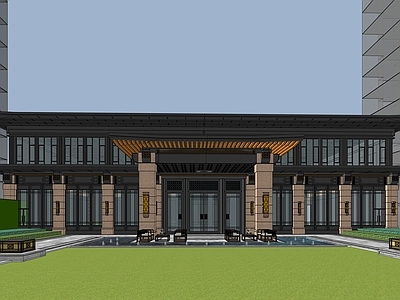 新中式中式小公建 售楼处 示范区