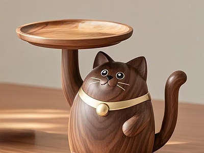 现代中古边几 茶几 边几
