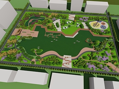 现代景观公园 滨水公园 滨湖公园 滨河公园 市民公园