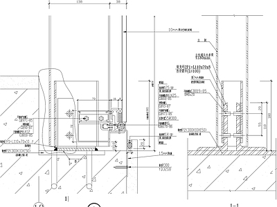 幕墙结构节点 玻璃幕墙节点图 施工图