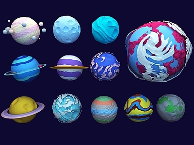 现代挂件 星球低面行星