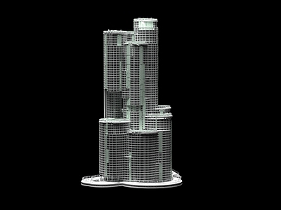 现代艺术风格建筑 现代科技感建筑