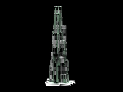 现代艺术风格建筑 现代科技感建筑