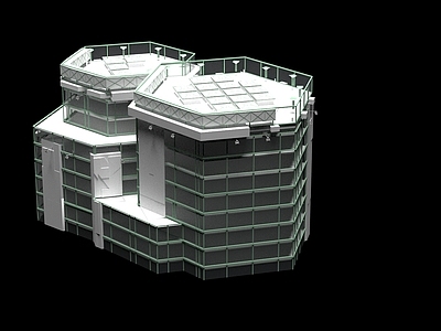 现代艺术风格建筑 现代科技感建筑