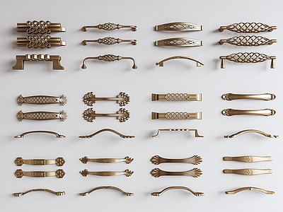 法式中古拉手 柜门拉手 柜门把手 抽屉拉手 金属拉手 门把手