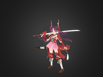 虚拟人物 少女 武士 传奇