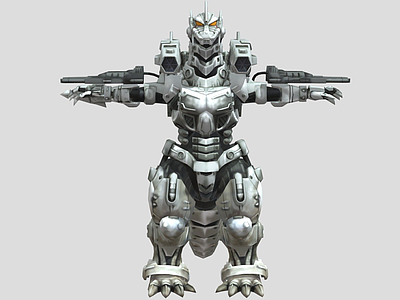 虚拟人物 版 龙 机器人 枪