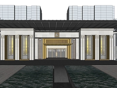 现代售楼处建筑 售楼处 会所 商业