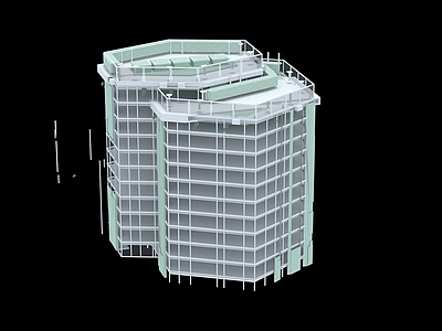 现代艺术风格建筑 现代未来科技风
