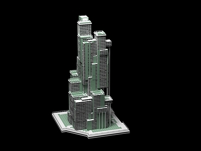 现代艺术风格建筑 现代未来科技风