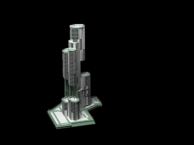现代艺术风格建筑 现代未来科技风