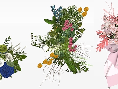 现代原木花艺 花艺组合