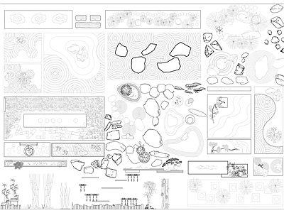 现代综合景观图库 景观图库 施工图