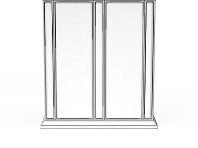 现代白色玻璃窗