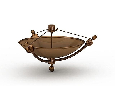现代褐色金属陈设品