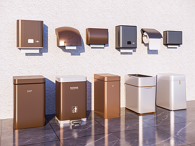 现代垃圾桶 家用垃圾桶 室内垃圾桶 独立垃圾桶 纸巾盒