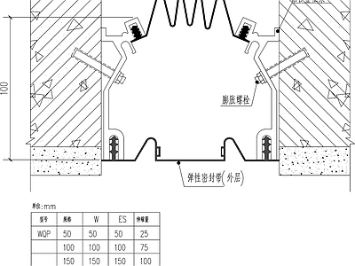 地面综合节点 吊顶变形缝 施工图
