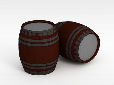 现代麻将桌 酒桶雕塑