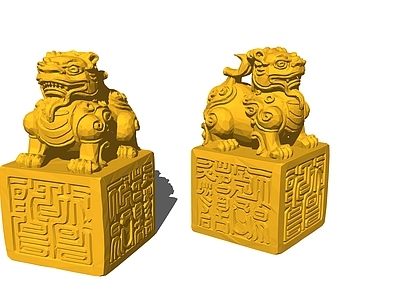 中式其他摆件 金印 印