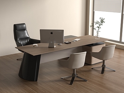 现代办公桌椅 现代办公桌椅 班台桌椅 老板