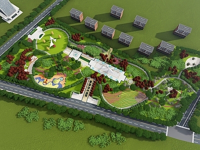 现代景观公园 市民公园 口袋公园