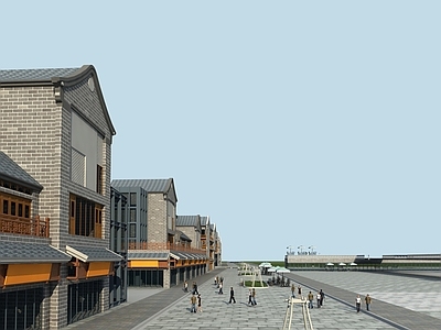 现代单人沙发 植物建筑场景