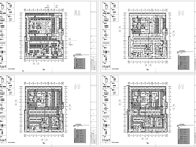 现代停车场 地下停车场 地库交通规划平面 施工图