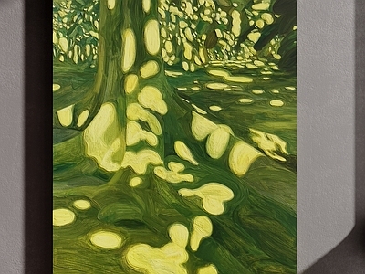 原木简约挂画 油画 绿色挂画 我是挂画 客厅挂画 书房挂画