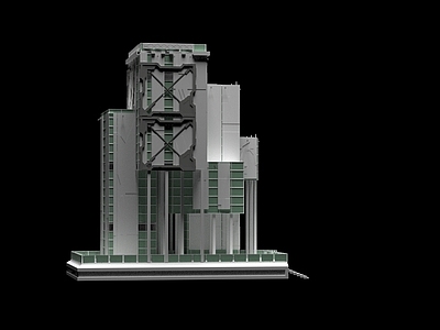 现代艺术风格建筑 未来科技感建筑