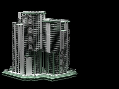 现代艺术风格建筑 未来科技感建筑