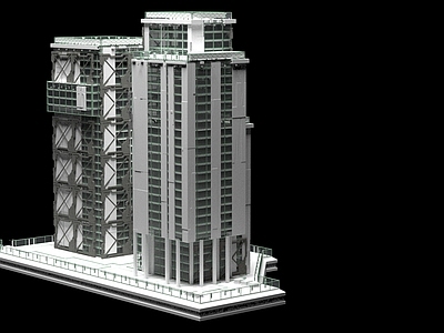 现代艺术风格建筑 未来科技感建筑