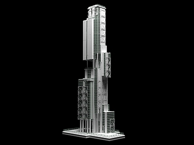 现代艺术风格建筑 未来科技感建筑