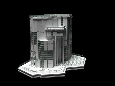 现代艺术风格建筑 未来科技感建筑