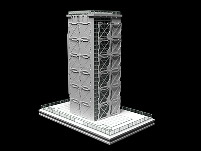 现代艺术风格建筑 未来科技感建筑