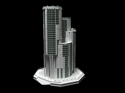 现代艺术风格建筑 未来科技感建筑
