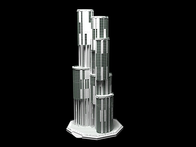 现代艺术风格建筑 未来科技感建筑