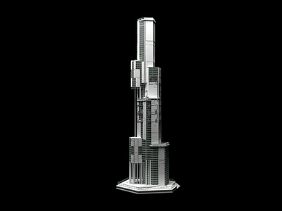 现代艺术风格建筑 未来科技感建筑