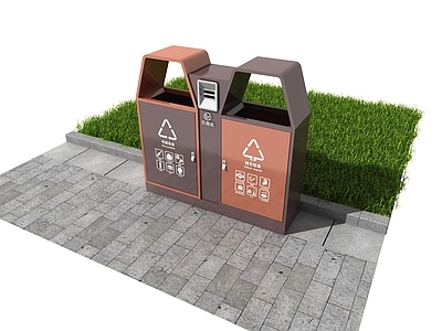 其他公用器材 垃圾桶 垃圾箱 垃圾分类 垃圾回收